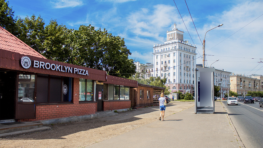 Фотография рекламного носителя, тип: Пиллар 3x1.4, адрес: Декабристов ул., д.177, Казань, Республика Татарстан, Россия. Сторона B №686119