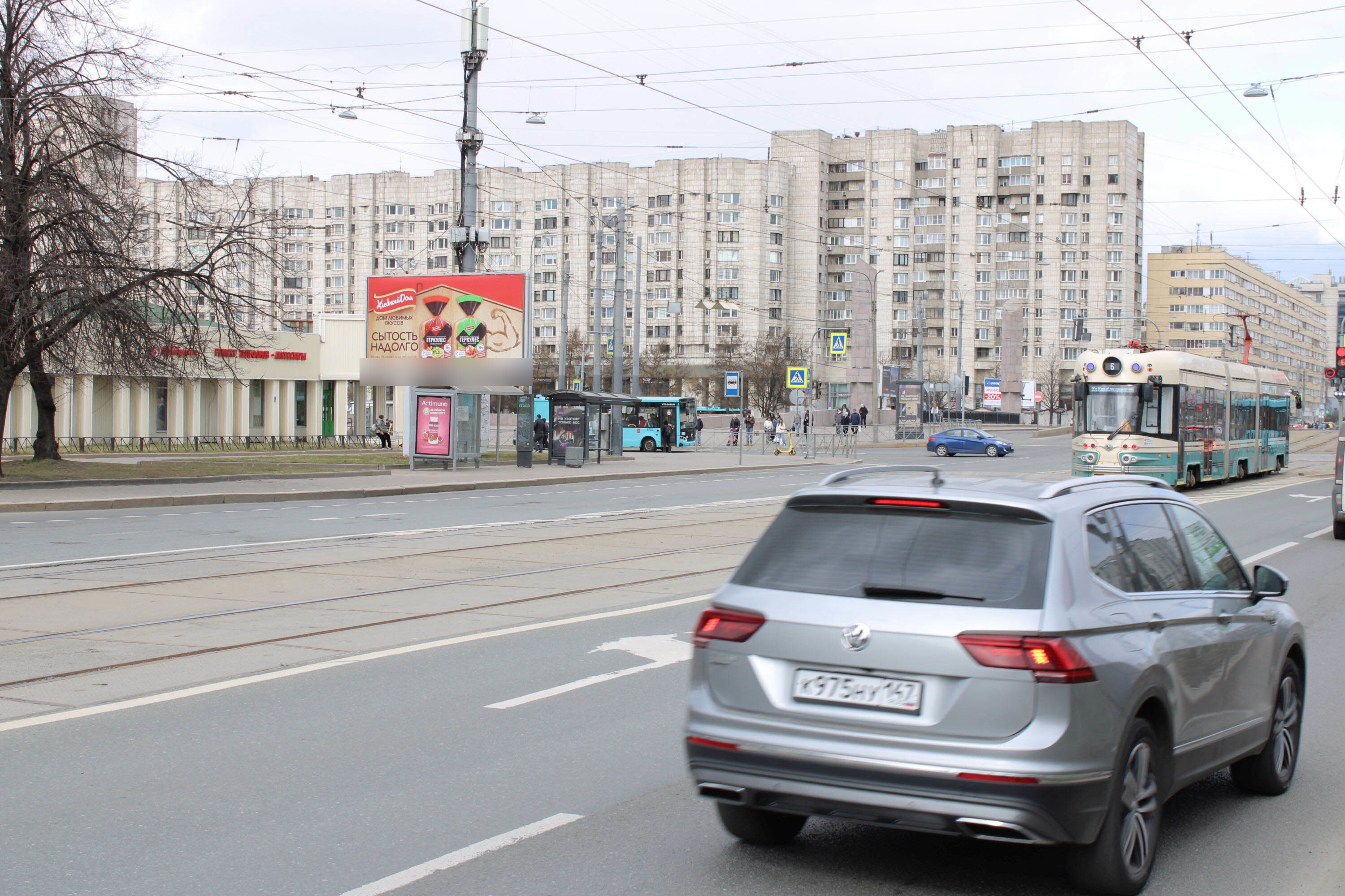 Фотография рекламного носителя, тип: Билборд 3x6, адрес: Наличная ул., д.38, корп.2 Х Новосмоленская наб., Санкт-Петербург, Россия. Сторона Б1 №120044
