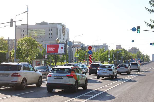 Фотография рекламного носителя, тип: Билборд 3x6, адрес: Ломоносовский пр-т. Х Лебедева ул., Москва, Россия. Сторона Б №261631