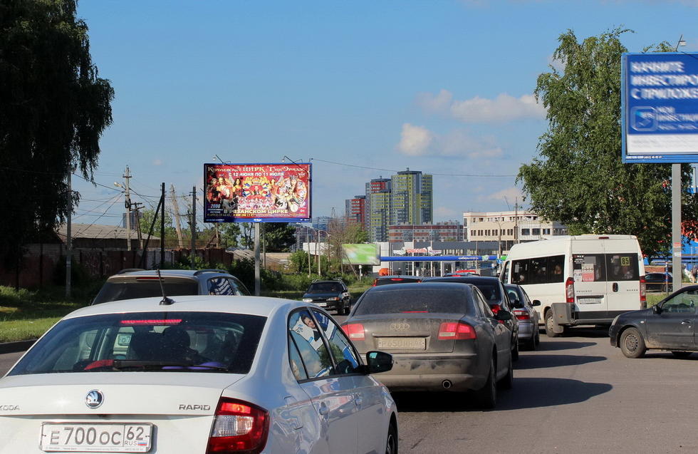 Фотография рекламного носителя, тип: Билборд 3x6, адрес: Яблочкова пр-зд., д.4б, корп.1, Рязань, Рязанская область, Россия. Сторона Б1 №156733