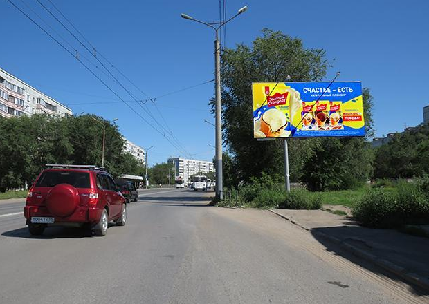 Фотография рекламного носителя, тип: Билборд 3x6, адрес: Дианова ул., д.11/3, Омск, Омская область, Россия. Сторона А №617023