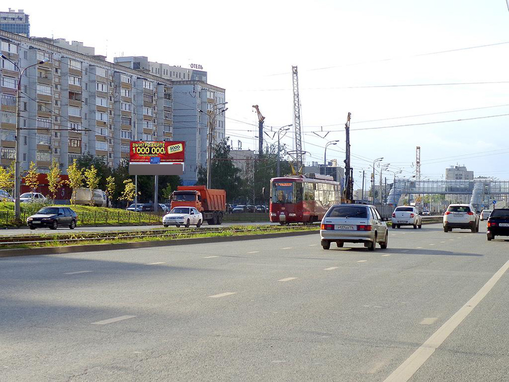 Фотография рекламного носителя, тип: Билборд 3x6, адрес: Рихарда Зорге ул., д.70, Казань, Республика Татарстан, Россия. Сторона B №232235