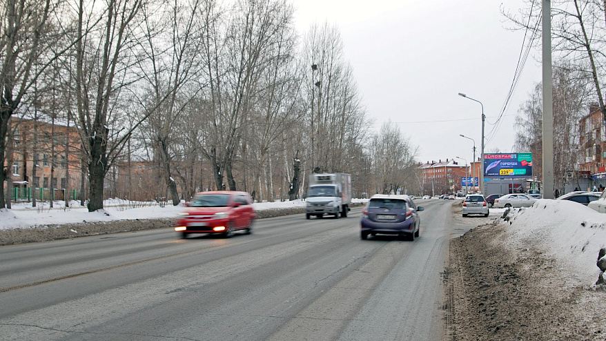 Фотография рекламного носителя, тип: Билборд 3x6, адрес: Апреля 22-го ул., д.16, Омск, Омская область, Россия. Сторона А №1009863