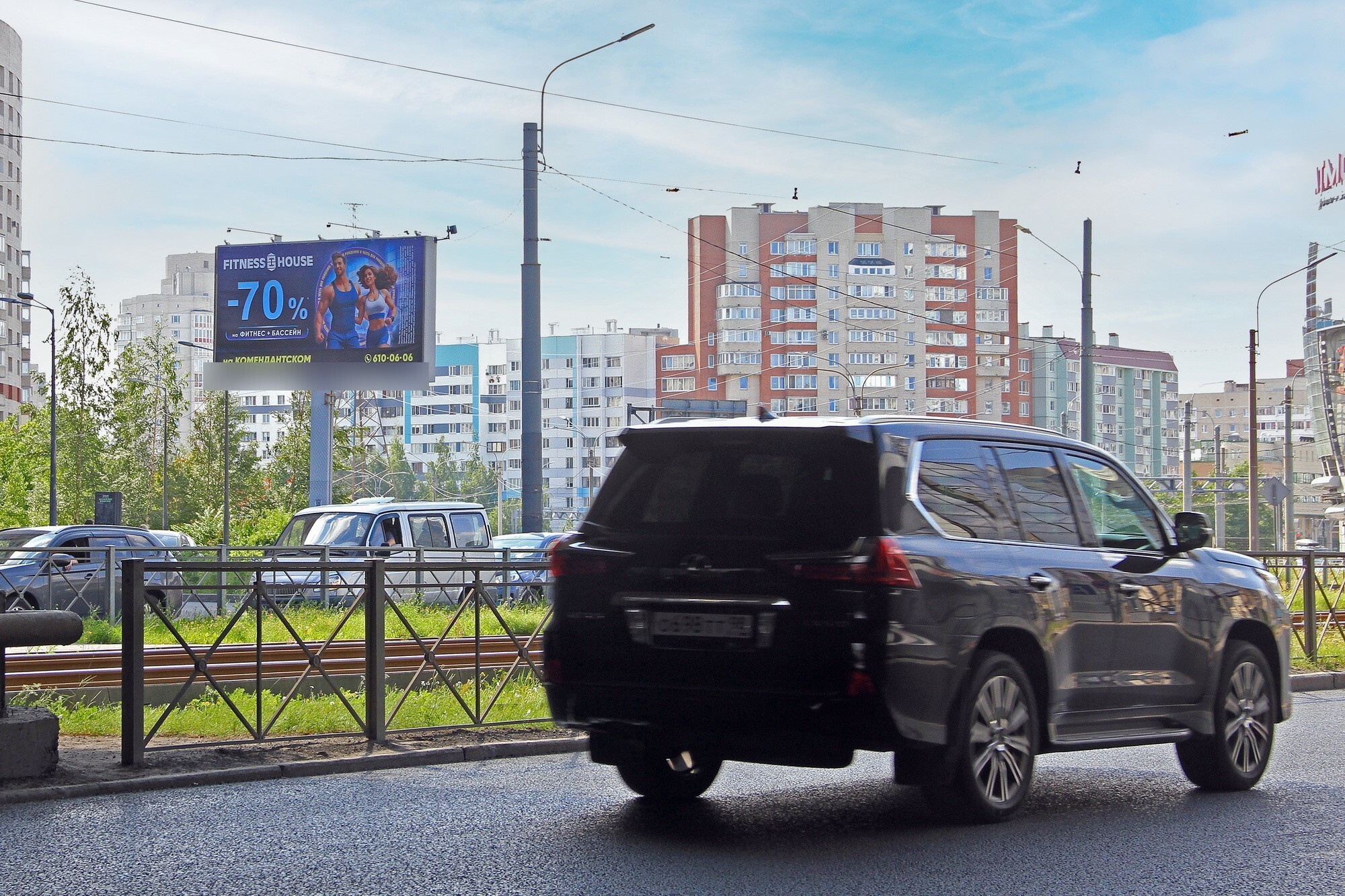 Фотография рекламного носителя, тип: Билборд 3x6, адрес: Испытателей пр-т., д.39, Санкт-Петербург, Россия. Сторона Б №719376