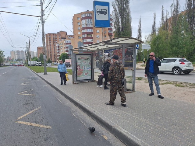 Фотография рекламного носителя, тип: Остановка 1.8x1.2, адрес: Генерала Попова ул., д.8а Х Димитрова ул., Калуга, Калужская область, Россия. Сторона А1-A5 №621599