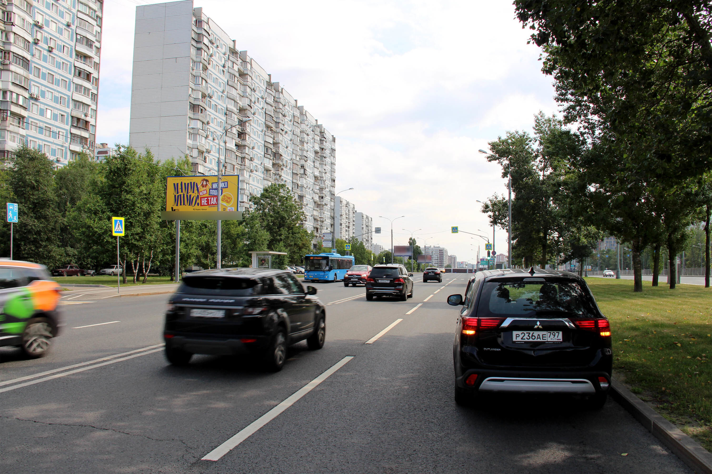 Фотография рекламного носителя, тип: Билборд 3x6, адрес: Рублевское ш., д.36 Х Крылатские Холмы ул., Москва, Россия. Сторона Б №617410