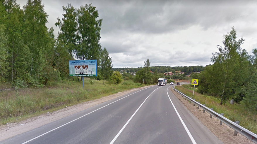 Фотография рекламного носителя, тип: Билборд 3x6, адрес: Краснинское ш., 7 700м, Смоленск, Смоленская область, Россия. Сторона B №749209