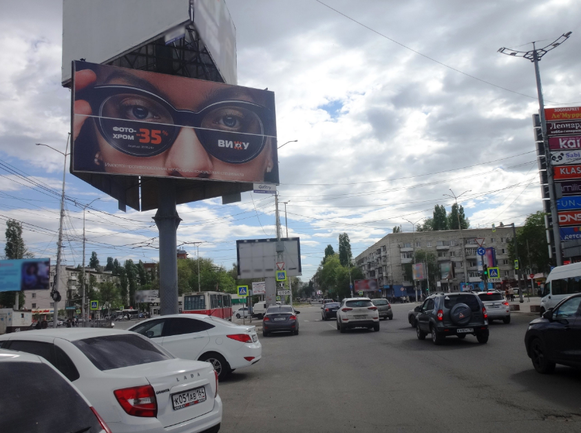 Фотография рекламного носителя, тип: Билборд 3x6, адрес: Танкистов ул. Х ЦКР пл., поз.1, Саратов, Саратовская область, Россия. Сторона А1 №90774