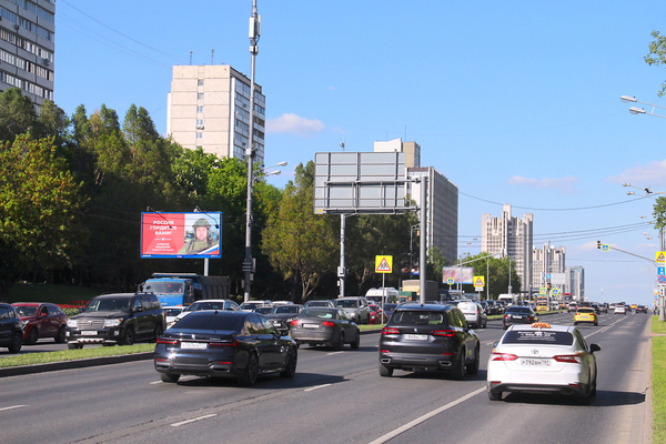Фотография рекламного носителя, тип: Билборд 3x6, адрес: Вернадского пр-т., д.50, поз.2, Москва, Россия. Сторона Б №100704