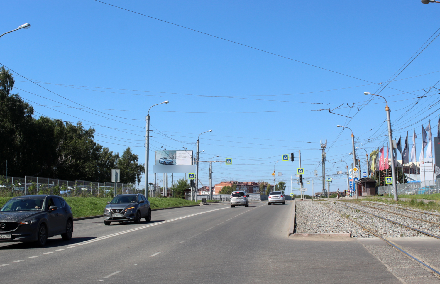 Фотография рекламного носителя, тип: Билборд 3x6, адрес: Депутатская ул., РЭО ГИБДД, Иркутск, Иркутская область, Россия. Сторона Б №155154