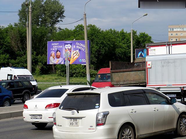 Фотография рекламного носителя, тип: Билборд 3x6, адрес: Фрунзе ул. Х Булатова ул., д.100, Омск, Омская область, Россия. Сторона Б №616780