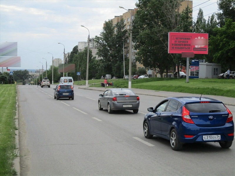 Фотография рекламного носителя, тип: Билборд 3x6, адрес: Хиросимы ул., справа при движении к пр-ту В.И.Ленина, Волгоград, Волгоградская область, Россия. Сторона А №111538