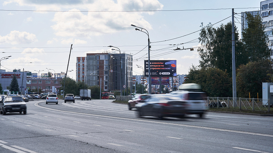 Фотография рекламного носителя, тип: Билборд 3x6, адрес: Фучика ул., д.99, Казань, Республика Татарстан, Россия. Сторона A1-A10 №761301
