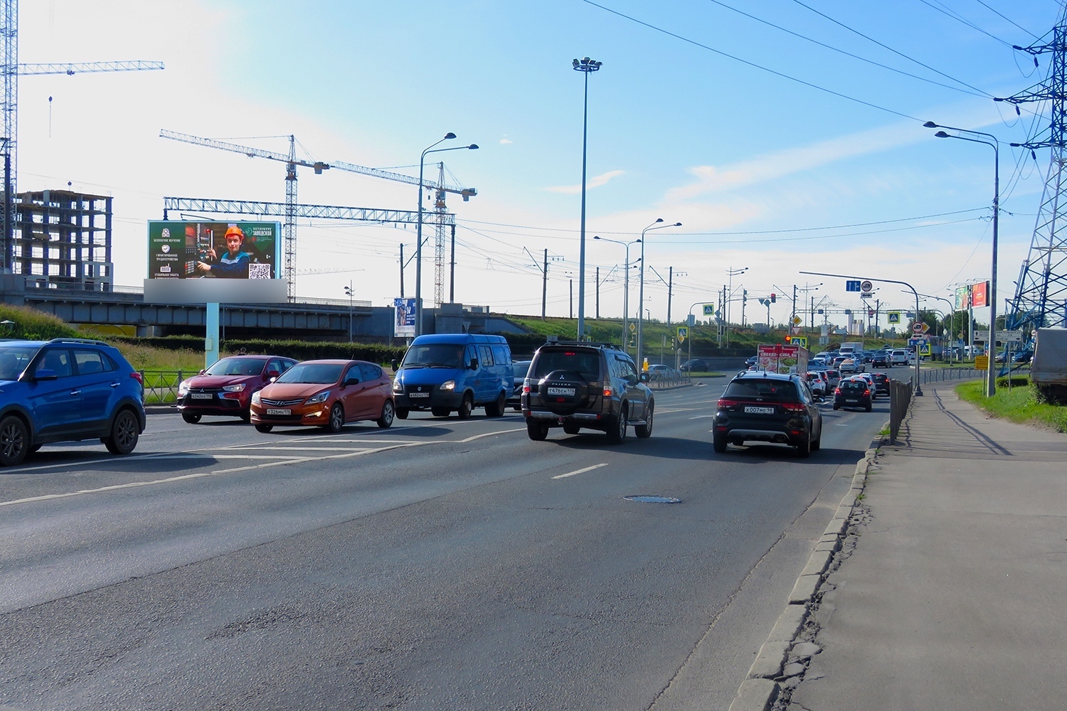 Фотография рекламного носителя, тип: Билборд 3x6, адрес: Ново-Рыбинская ул., д.21, Санкт-Петербург, Россия. Сторона Б1 №708205