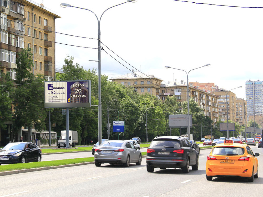Фотография рекламного носителя, тип: Билборд 3x6, адрес: Вернадского пр-т., д.11/15, Москва, Россия. Сторона B1-B3 №79590
