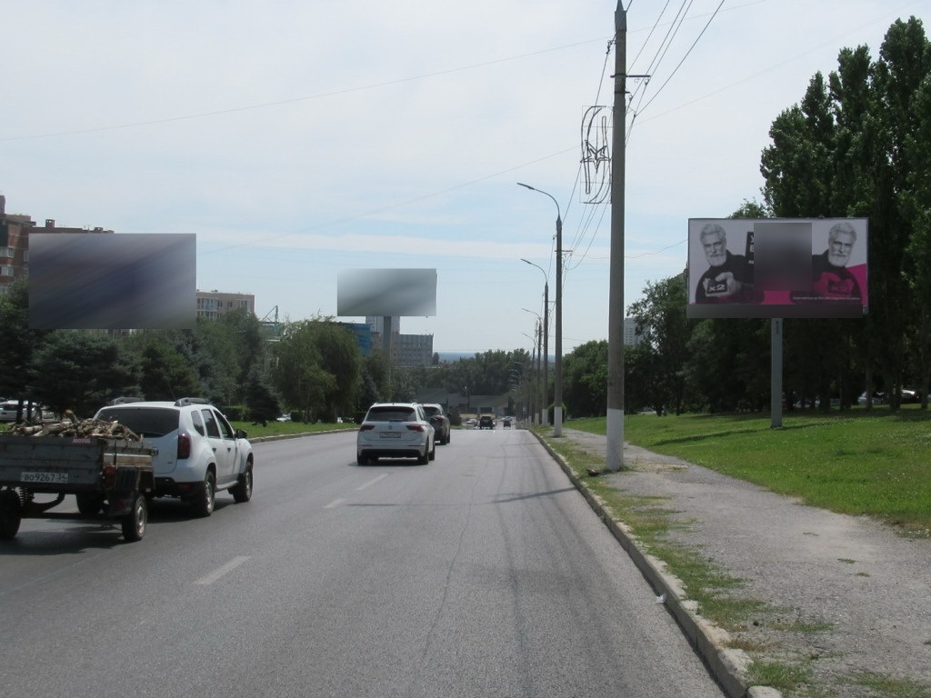 Фотография рекламного носителя, тип: Билборд 3x6, адрес: Хиросимы ул., д.7А, Волгоград, Волгоградская область, Россия. Сторона А №111526