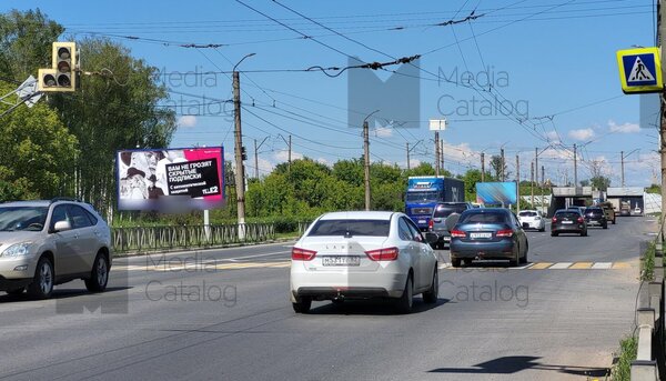 Фотография рекламного носителя, тип: Билборд 3x6, адрес: Московское ш. Х Юбилейная ул., Рязань, Рязанская область, Россия. Сторона Бh1-Бh10 №1350278