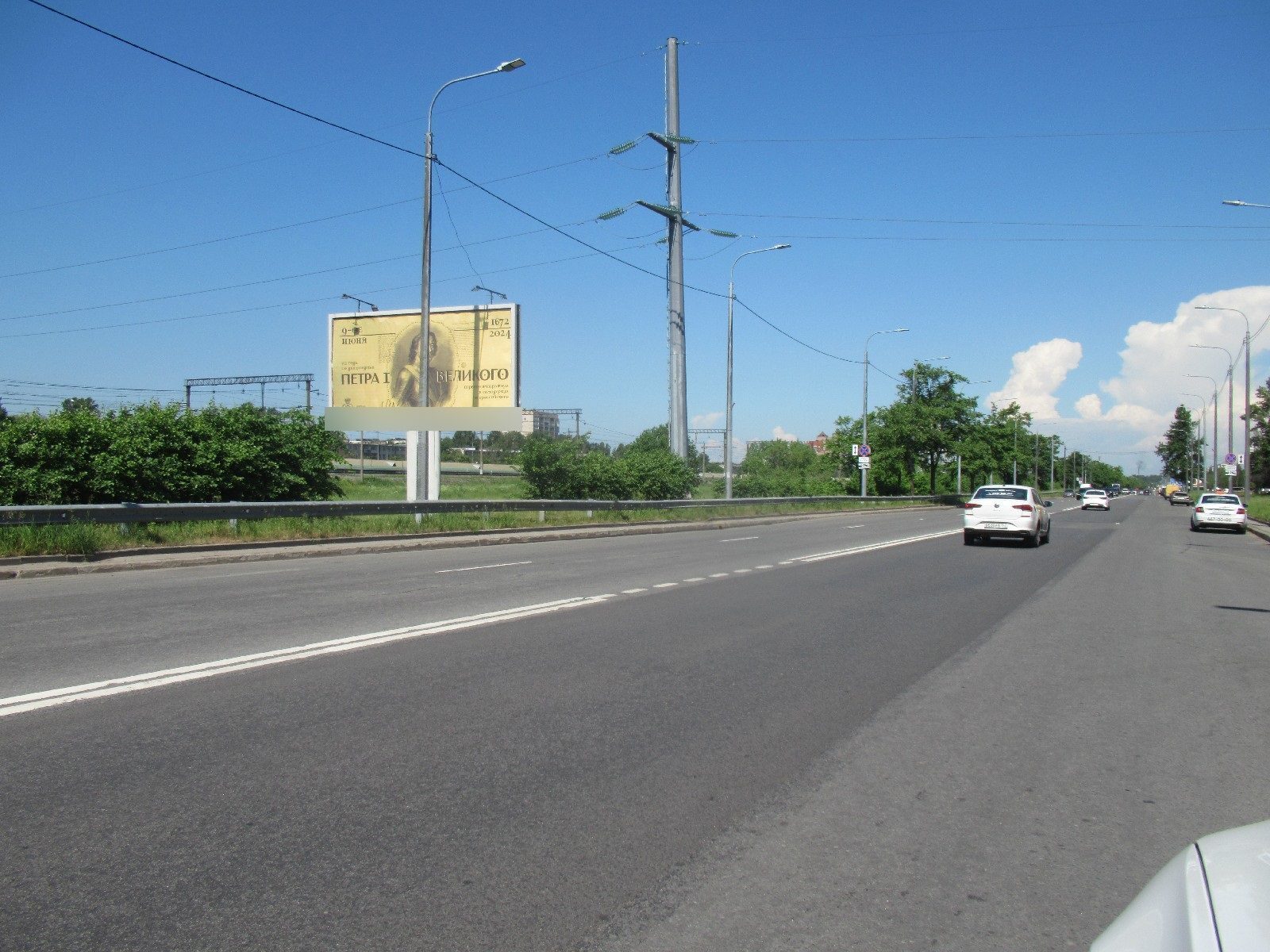Фотография рекламного носителя, тип: Билборд 3x6, адрес: Белградская ул., д.30 X Славы пр-т., Санкт-Петербург, Россия. Сторона В №1326659