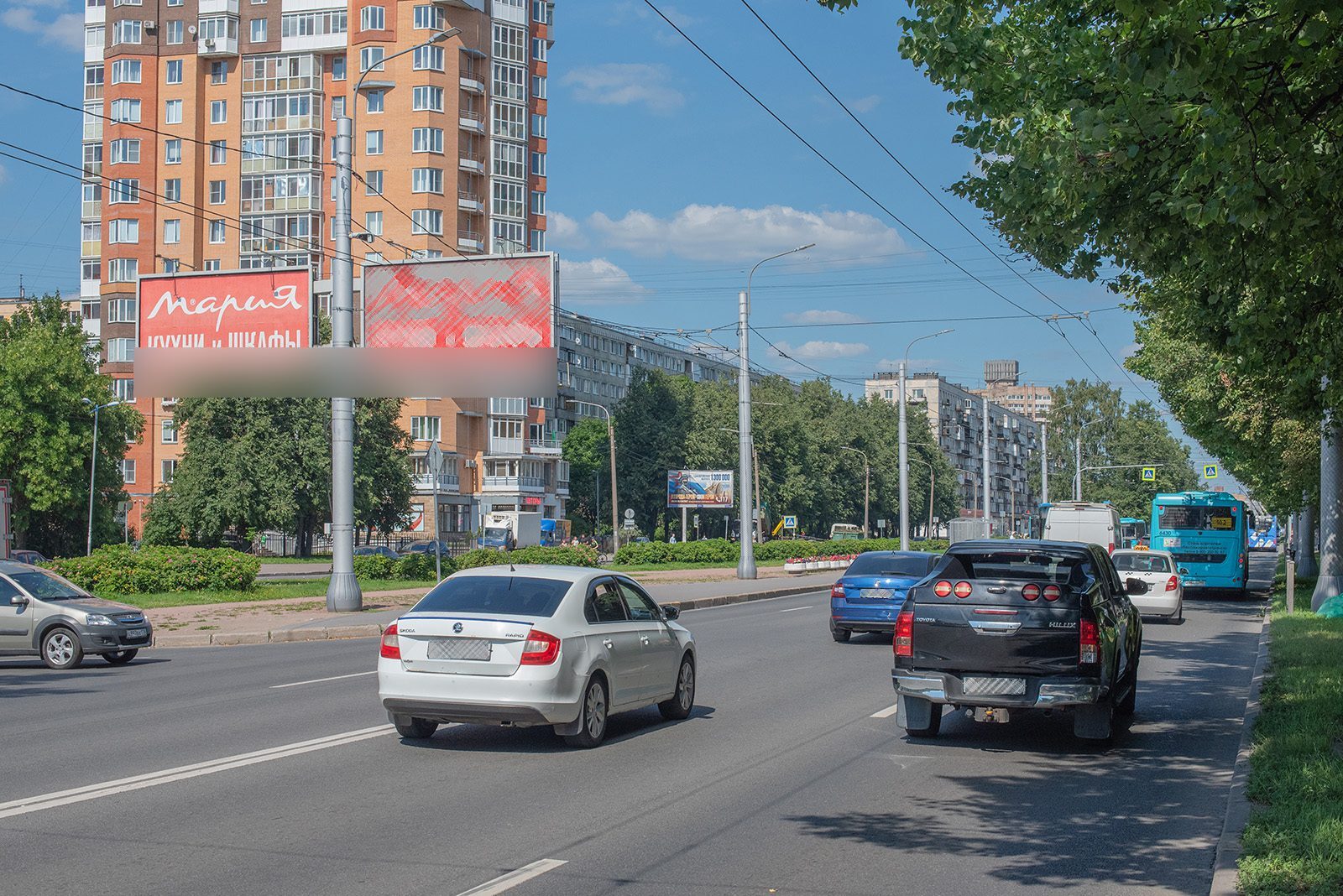 Фотография рекламного носителя, тип: Билборд 3x6, адрес: Гражданский пр-т., д.86, корп.1, Санкт-Петербург, Россия. Сторона В2 №164596