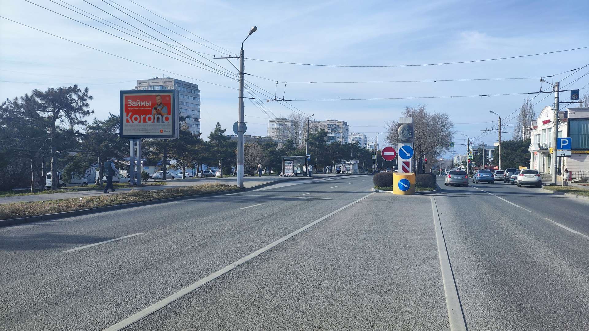 Фотография рекламного носителя, тип: Ситиформат 1.8x1.2, адрес: Генерала Острякова пр-т., д.160а-б, Севастополь, Россия. Сторона B1-B5 №1373470