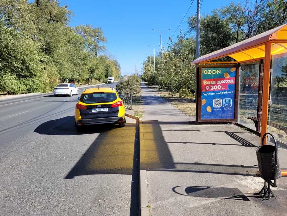 Фотография рекламного носителя, тип: Остановка 1.8x1.2, адрес: С.В. Мацоты ул., д.58, Новочеркасск, Ростовская область, Россия. Сторона A №1371305