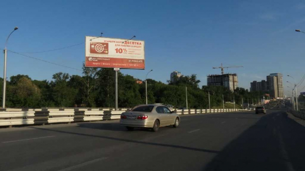 Фотография рекламного носителя, тип: Билборд 3x6, адрес: Каменская магистраль, Новосибирск, Новосибирская область, Россия. Сторона A2 №183989