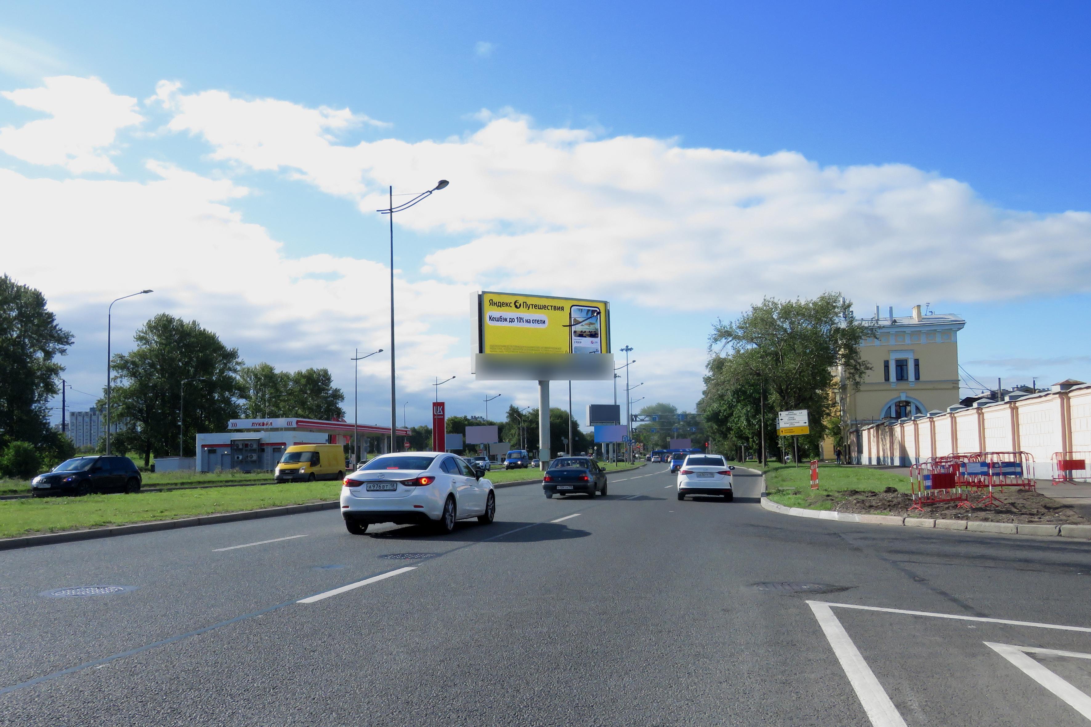 Фотография рекламного носителя, тип: Суперсайт 5x15, адрес: Витебский пр-т., д.9 Х Рощинская ул., Санкт-Петербург, Россия. Сторона А2 №126835