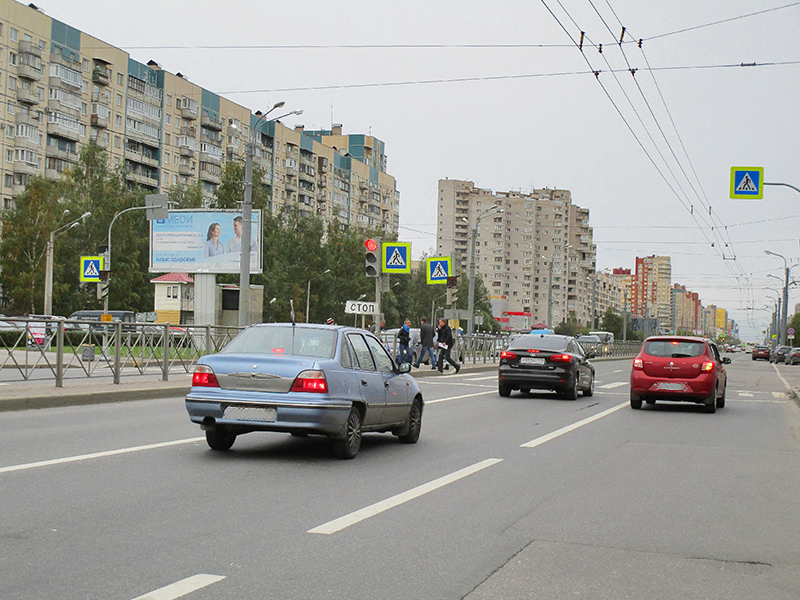 Фотография рекламного носителя, тип: Билборд 3x6, адрес: Комендантский пр-т., д.20, корп.4, Санкт-Петербург, Россия. Сторона B №169504