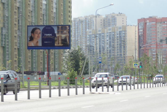 Фотография рекламного носителя, тип: Билборд 3x6, адрес: Университетская наб., д.61 Х Наркома Малышева ул., Челябинск, Челябинская область, Россия. Сторона Б1 №1329480