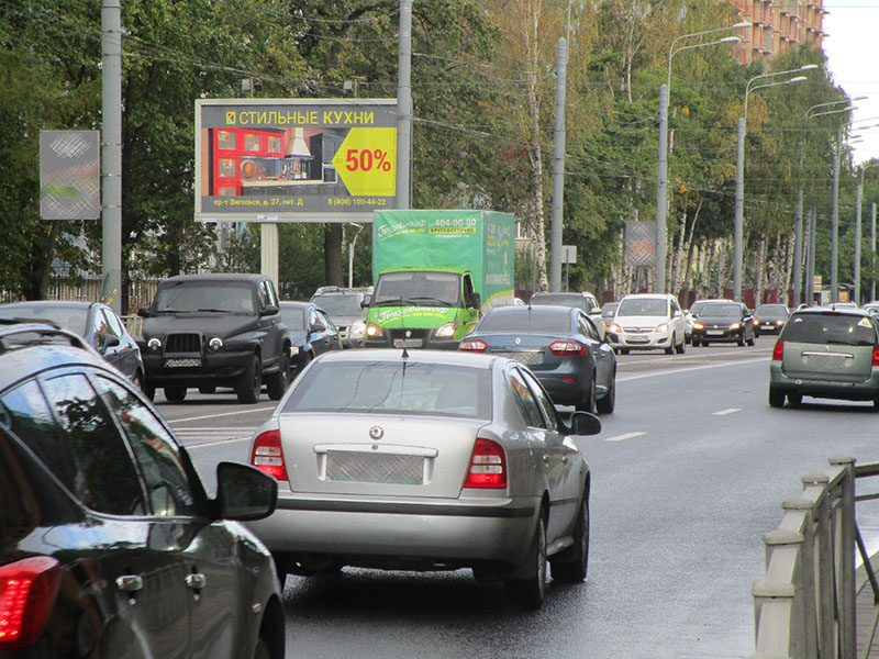 Фотография рекламного носителя, тип: Билборд 3x6, адрес: Тореза пр-т., д.112, Санкт-Петербург, Россия. Сторона В №164394