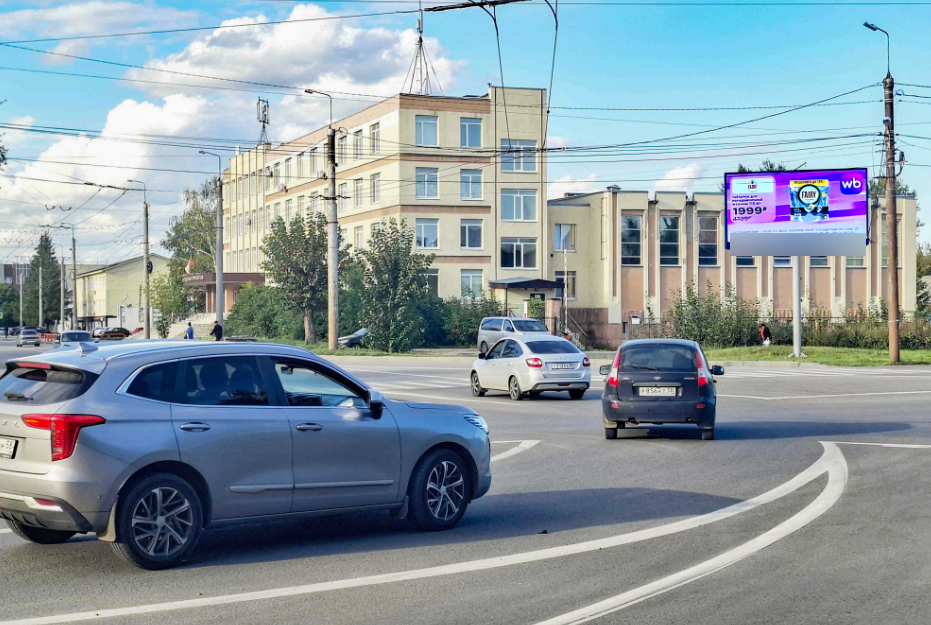 Фотография рекламного носителя, тип: Билборд 3x6, адрес: Чаадаева ул., д.119 X Дружбы ул., Пенза, Пензенская область, Россия. Сторона A1-А10 №1397684