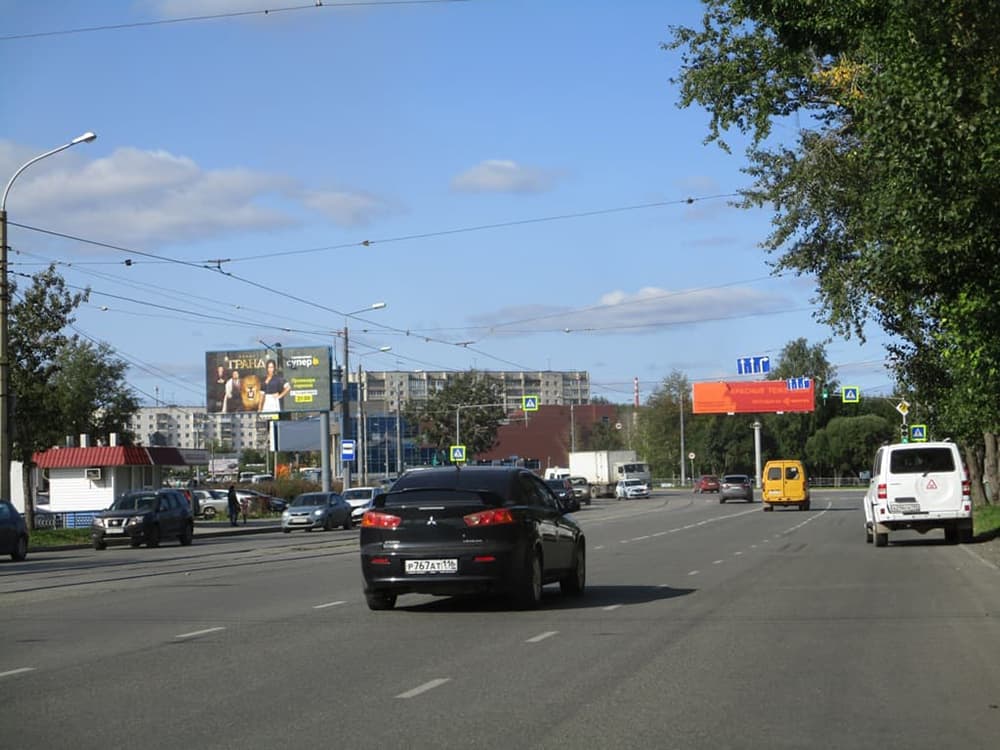 Фотография рекламного носителя, тип: Билборд 3x6, адрес: Островского ул., д.7а, Нижний Тагил, Свердловская область, Россия. Сторона В №1432966