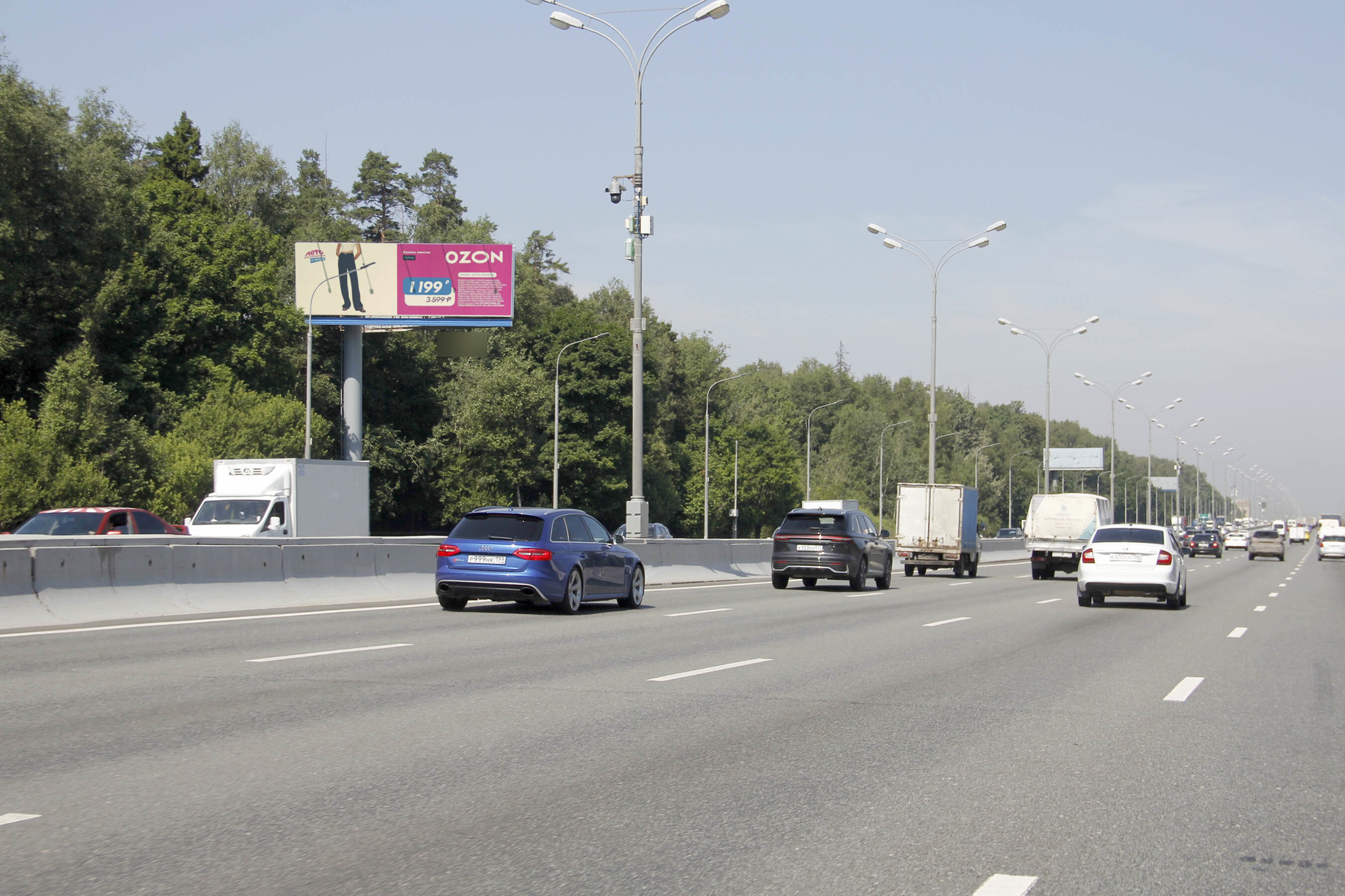 Фотография рекламного носителя, тип: Суперсайт 4x12, адрес: МКАД, 98 580м, Москва, Россия. Сторона Б №773386