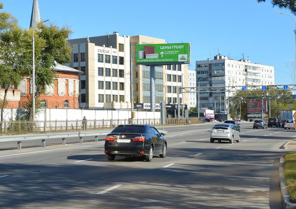 Фотография рекламного носителя, тип: Суперсайт 4x12, адрес: Пионерская ул., Водозабор, Хабаровск, Хабаровский край, Россия. Сторона Б №92784