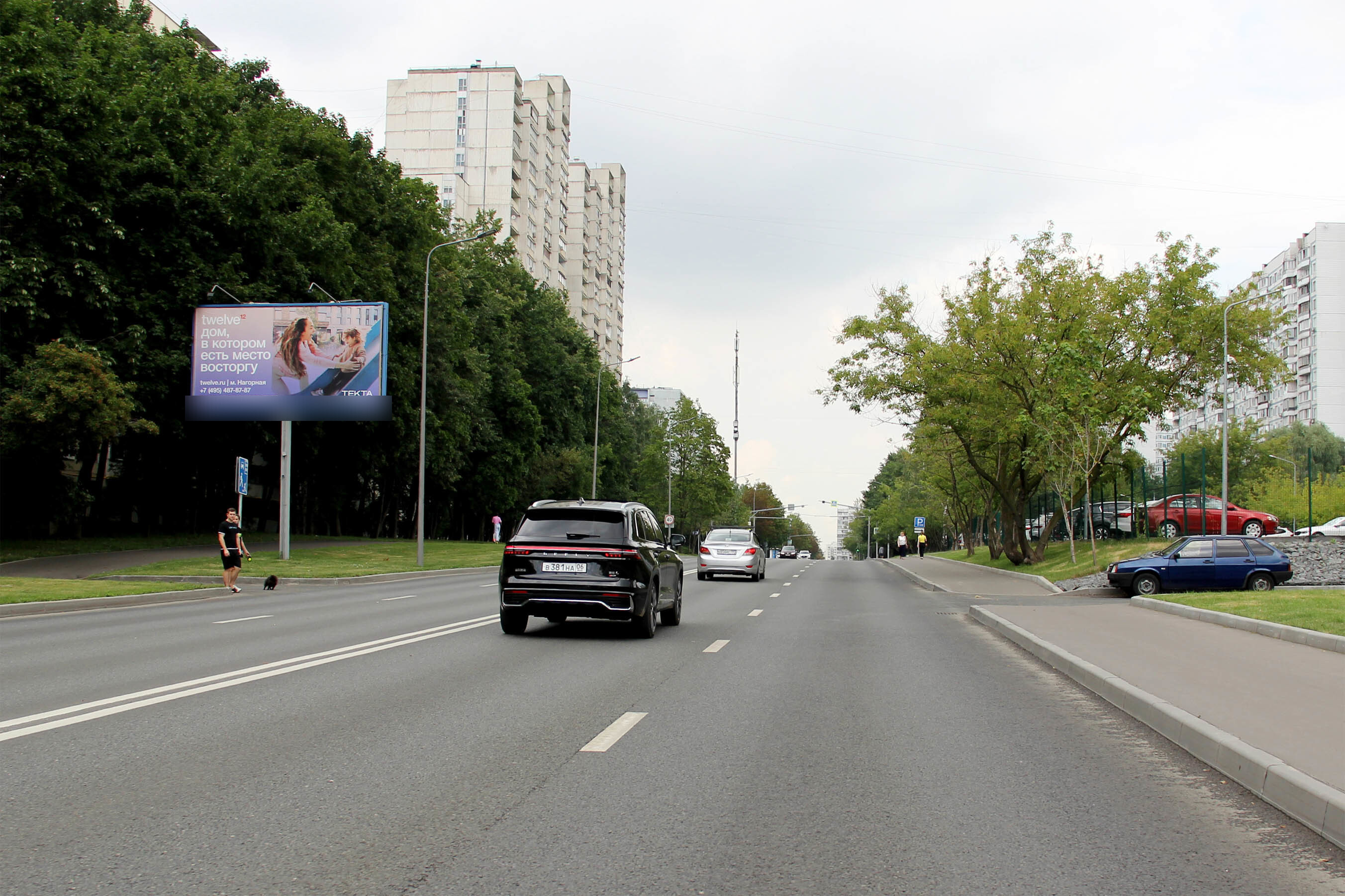 Фотография рекламного носителя, тип: Билборд 3x6, адрес: Кировоградская ул., д.10, Москва, Россия. Сторона Б №95307