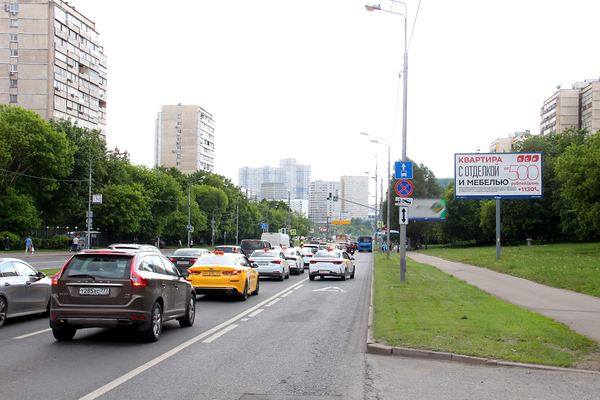 Фотография рекламного носителя, тип: Билборд 3x6, адрес: Вернадского пр-т., д.24-а, Москва, Россия. Сторона А1 №100688