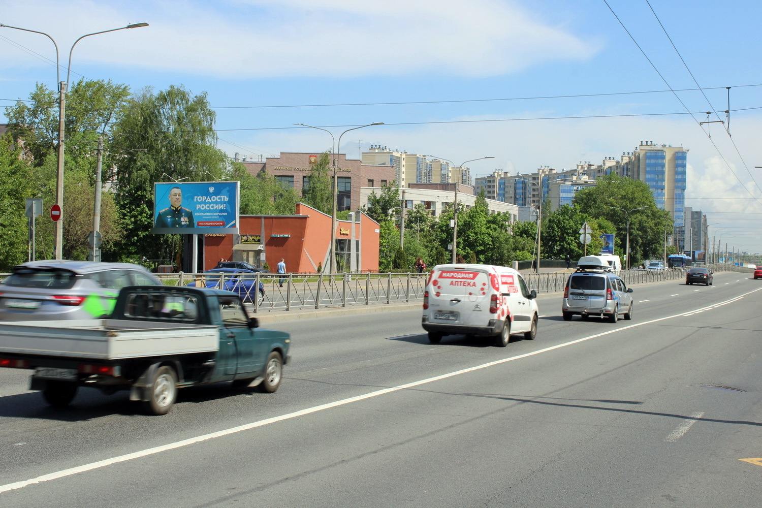 Фотография рекламного носителя, тип: Билборд 3x6, адрес: Заневский пр-т., д.34, корп.1, Санкт-Петербург, Россия. Сторона Б №105683