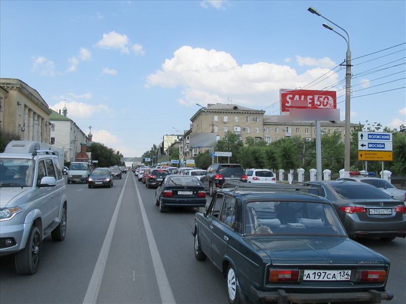 Фотография рекламного носителя, тип: Билборд 3x6, адрес: Рокоссовского ул., д.39, напротив, Волгоград, Волгоградская область, Россия. Сторона А №111528