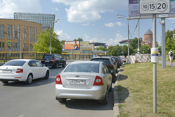 Фотография рекламного носителя, тип: Билборд 3x6, адрес: Олимпийский пр-т., д.7, корп.2, Москва, Россия. Сторона Б1 №102287