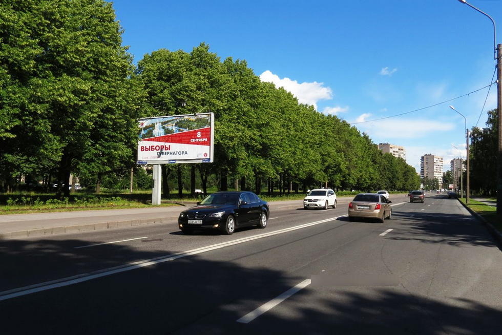 Фотография рекламного носителя, тип: Билборд 3x6, адрес: Полюстровский пр-т., д.17, Санкт-Петербург, Россия. Сторона Б №120423
