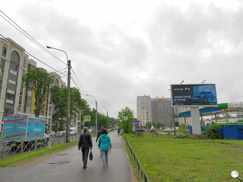 Фотография рекламного носителя, тип: Билборд 3x6, адрес: Липовая ал., д.12, Санкт-Петербург, Россия. Сторона A №169975