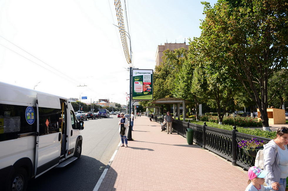 Фотография рекламного носителя, тип: Ситиформат 1.8x1.2, адрес: Ленина пл., Рязань, Рязанская область, Россия. Сторона А №158752