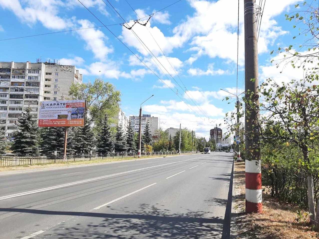 Фотография рекламного носителя, тип: Билборд 3x6, адрес: Циолковского пр-т., д.74, Дзержинск, Нижегородская область, Россия. Сторона B №1013266