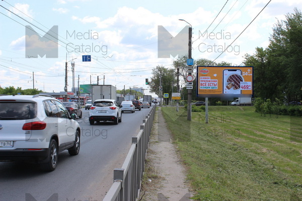 Фотография рекламного носителя, тип: Билборд 3x6, адрес: Московское ш. Х Юбилейная ул., Рязань, Рязанская область, Россия. Сторона Ah1-Ah10 №1350277
