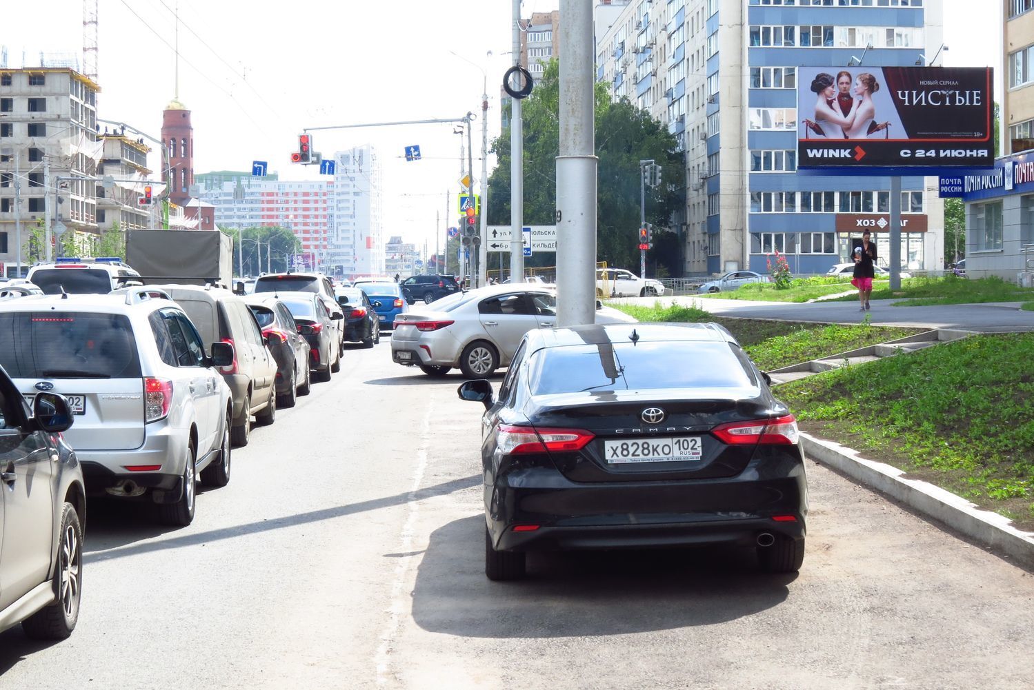 Фотография рекламного носителя, тип: Билборд 3x6, адрес: Российская ул., д.108, Уфа, Республика Башкортостан, Россия. Сторона А №91803