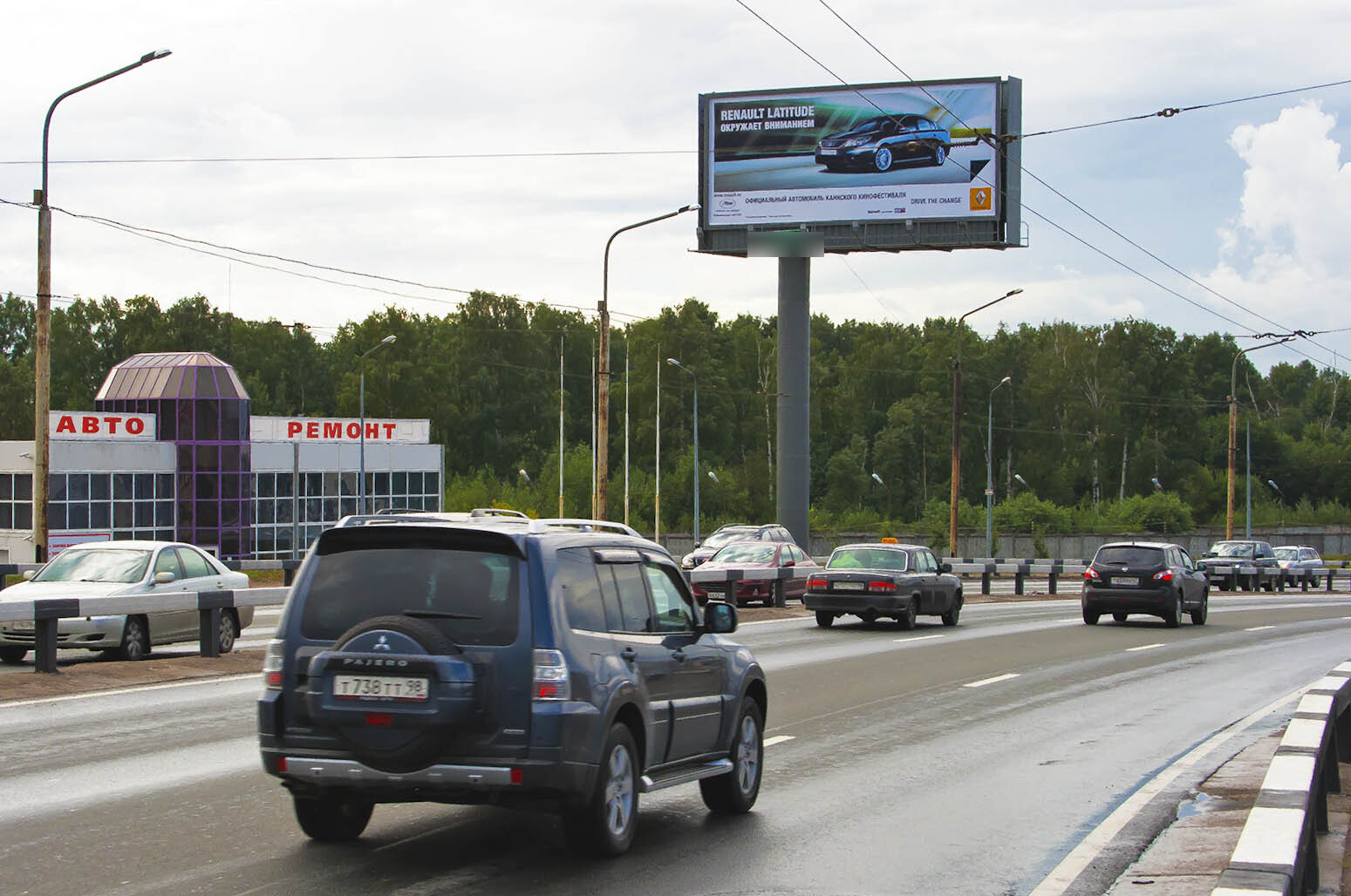 Фотография рекламного носителя, тип: Суперсайт 5x12, адрес: Гражданский пр-т., Санкт-Петербург, Россия. Сторона В №107459