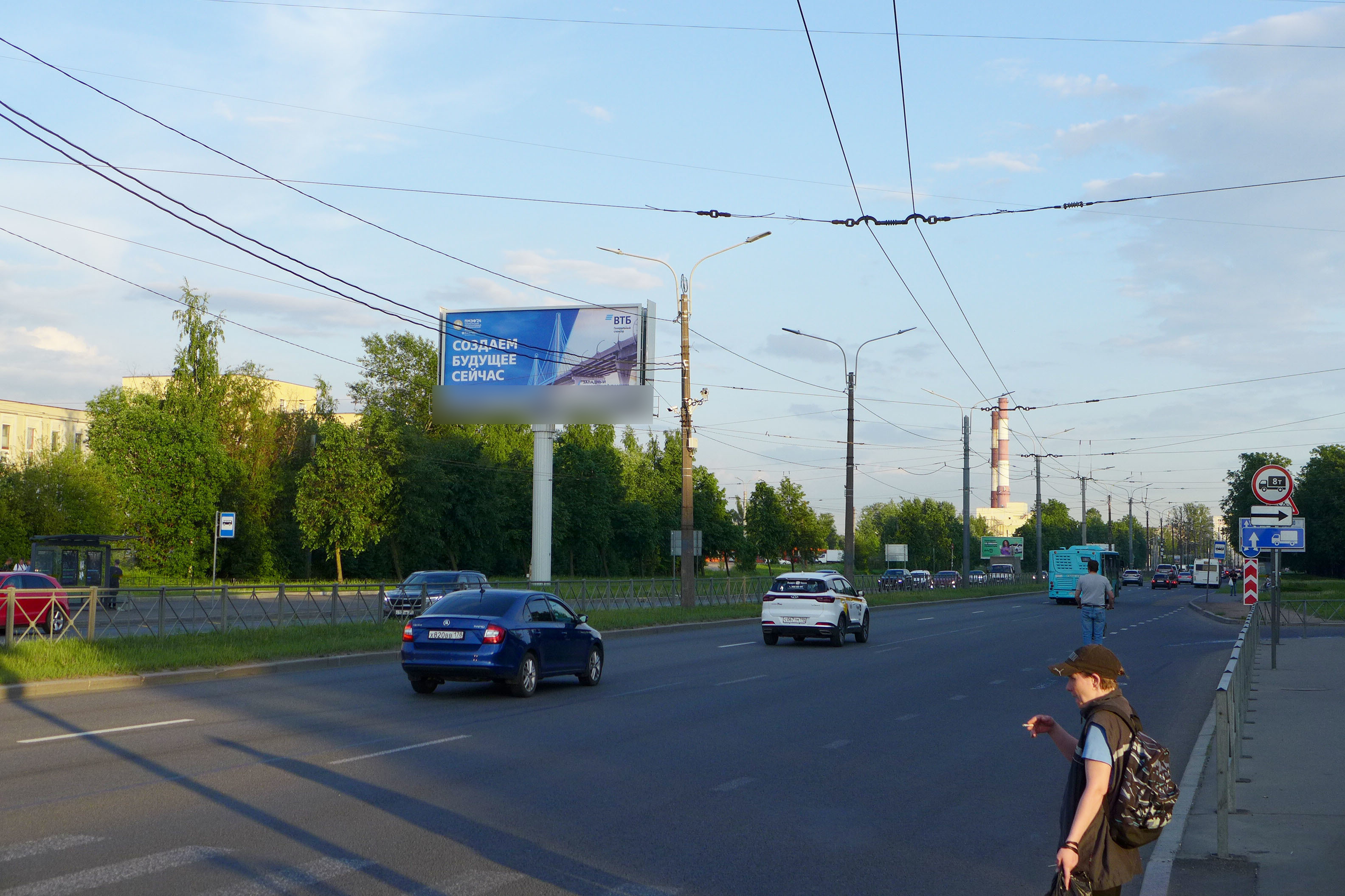 Фотография рекламного носителя, тип: Суперсайт 5x12, адрес: Руставели ул., д.13, Санкт-Петербург, Россия. Сторона Б №776140