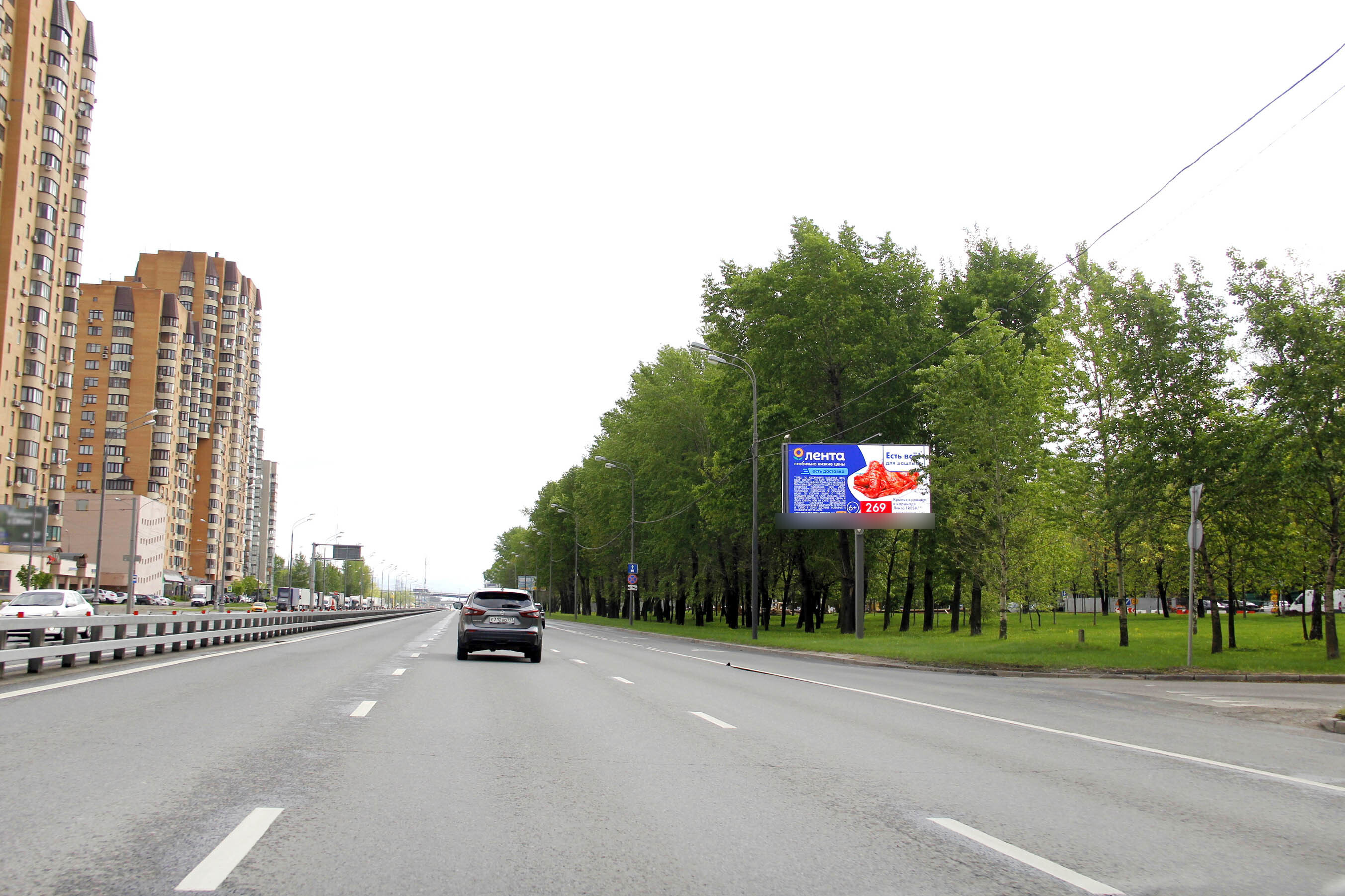 Фотография рекламного носителя, тип: Билборд 3x6, адрес: Энтузиастов ш., д.94, корп.1, Москва, Россия. Сторона А1 №837523