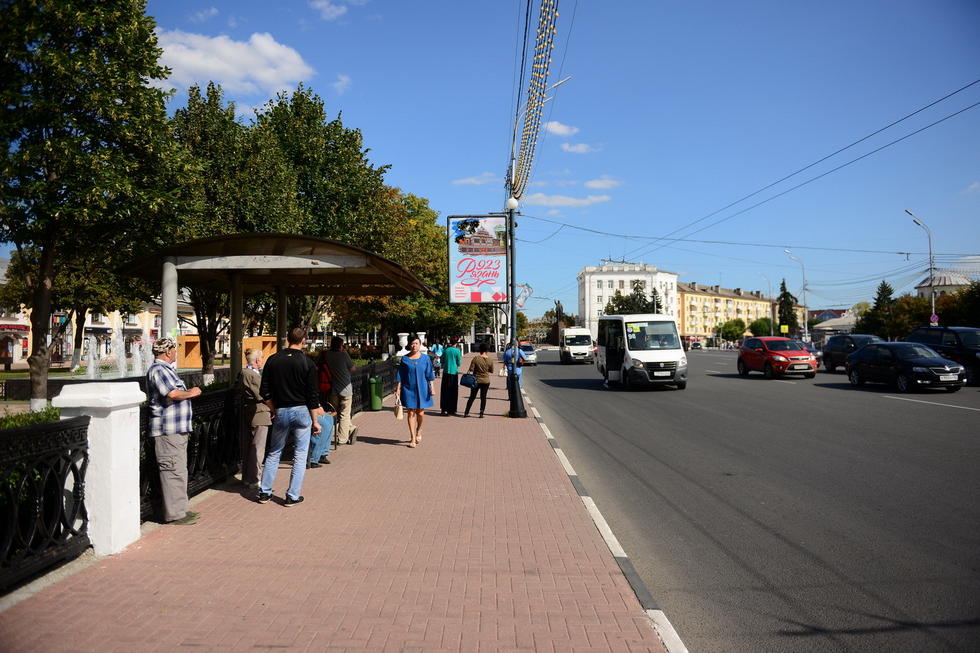 Фотография рекламного носителя, тип: Ситиформат 1.8x1.2, адрес: Ленина пл., Рязань, Рязанская область, Россия. Сторона Б №158753