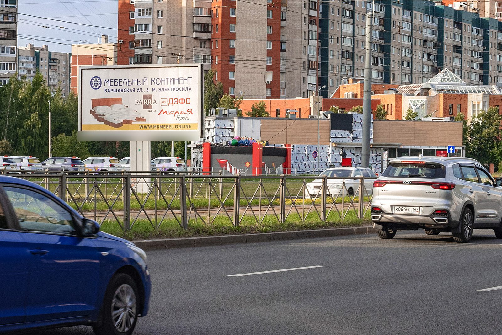 Фотография рекламного носителя, тип: Билборд 3x6, адрес: Коллонтай ул., д.10, Санкт-Петербург, Россия. Сторона B №515108
